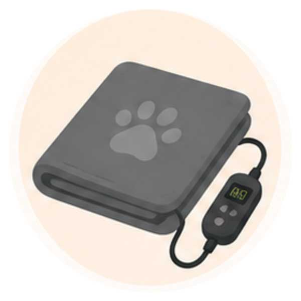 Almohadilla térmica para mascotas con control de temperatura ajustable