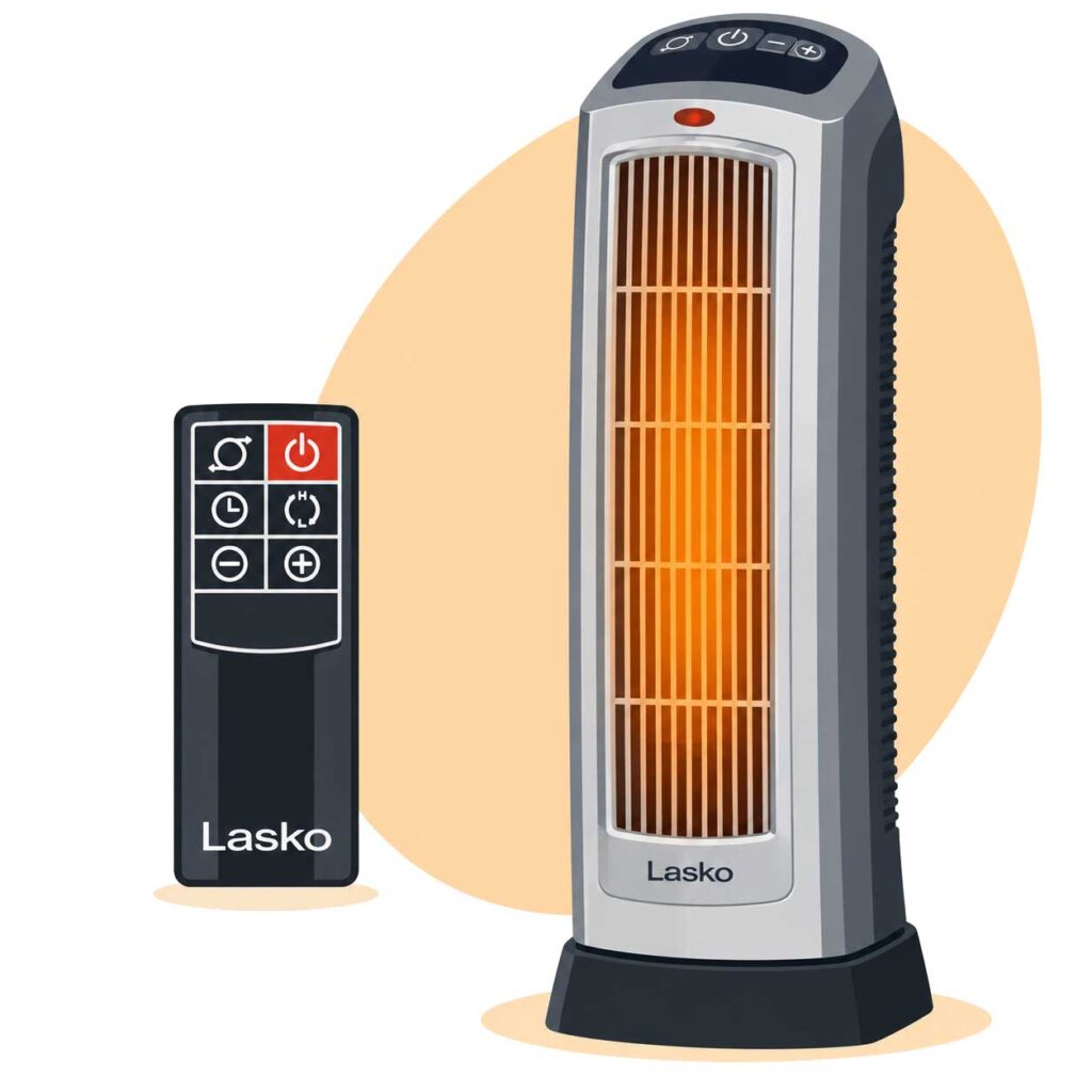 Calentador portátil Lasko con control de mando a distancia