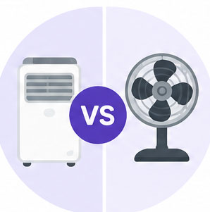 Aire Acondicionado Portátil vs Ventilador
