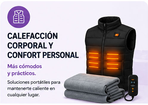 Calentador portátil personal