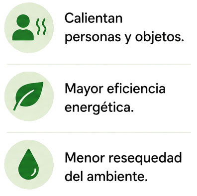 VENTAJAS DE CALENTADORES INFRARROJOS