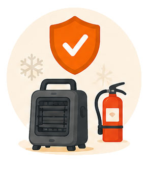 Consejos de seguridad para usar un calentador portátil en invierno