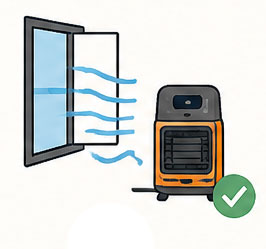 Mantenga una ventilación adecuada.